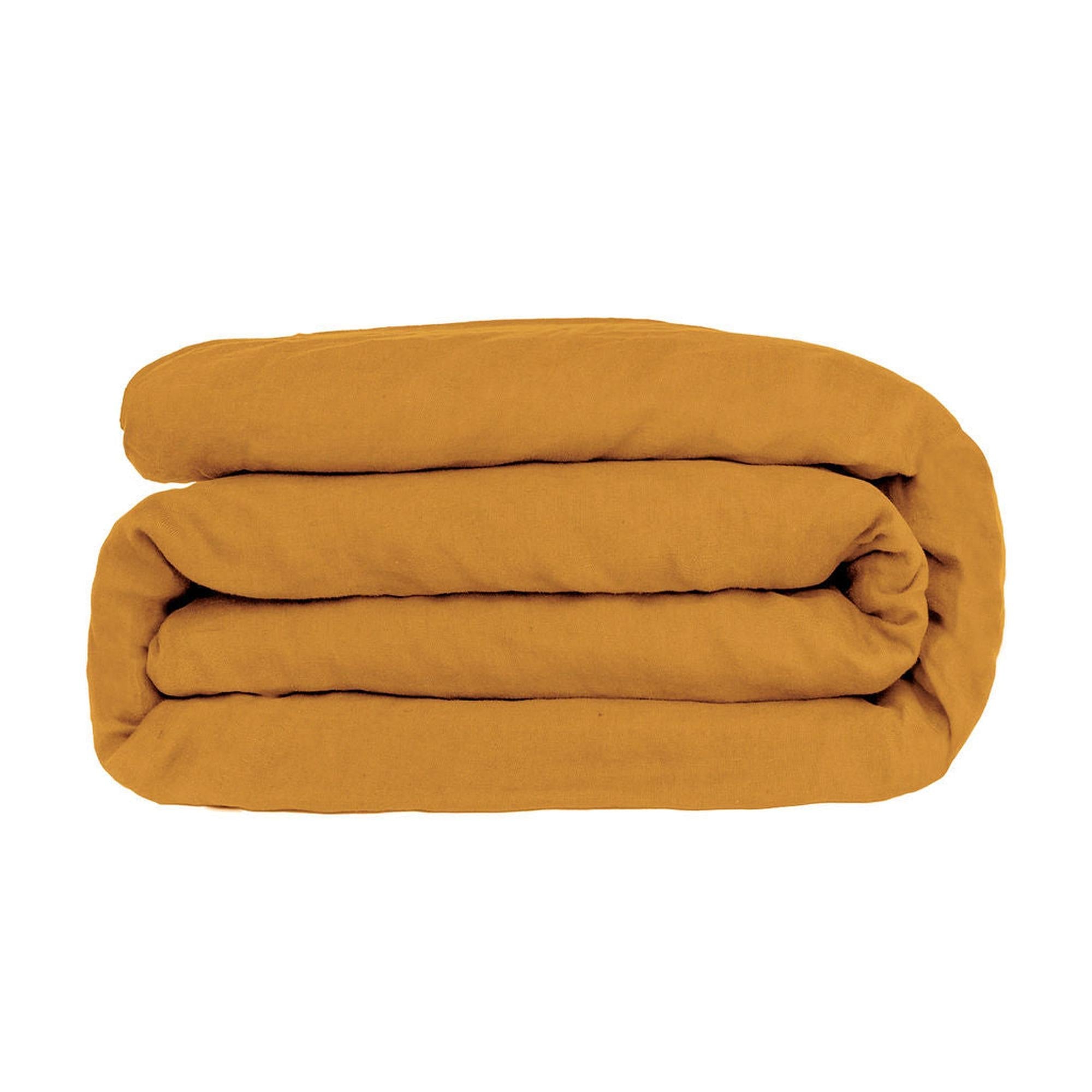 Julia - Parure + Taies - Jaune Moutarde