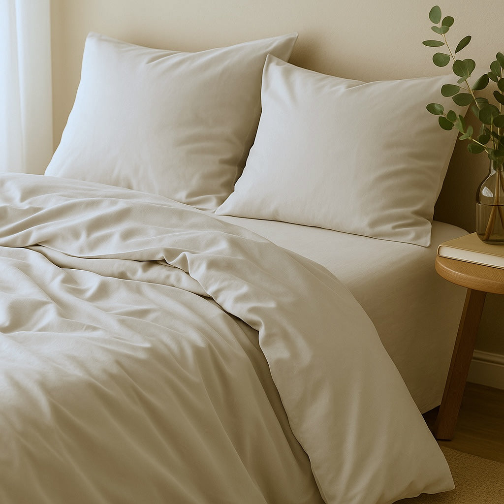 Gaia - Housse De Couette - Coton Bio & Lyocell - Grège