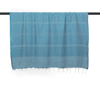 Oslo - Plaid - Coton - Bleu Pétrole