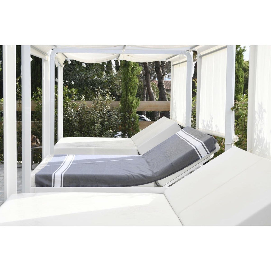 Fouta Xxl St Tropez - Gris Medio - Algodón