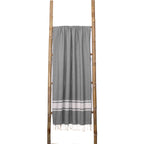 Fouta Xxl St Tropez - Gris Medio - Algodón