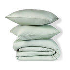 Gaia - Parure + Taies - Coton Bio & Lyocell - Vert Céladon