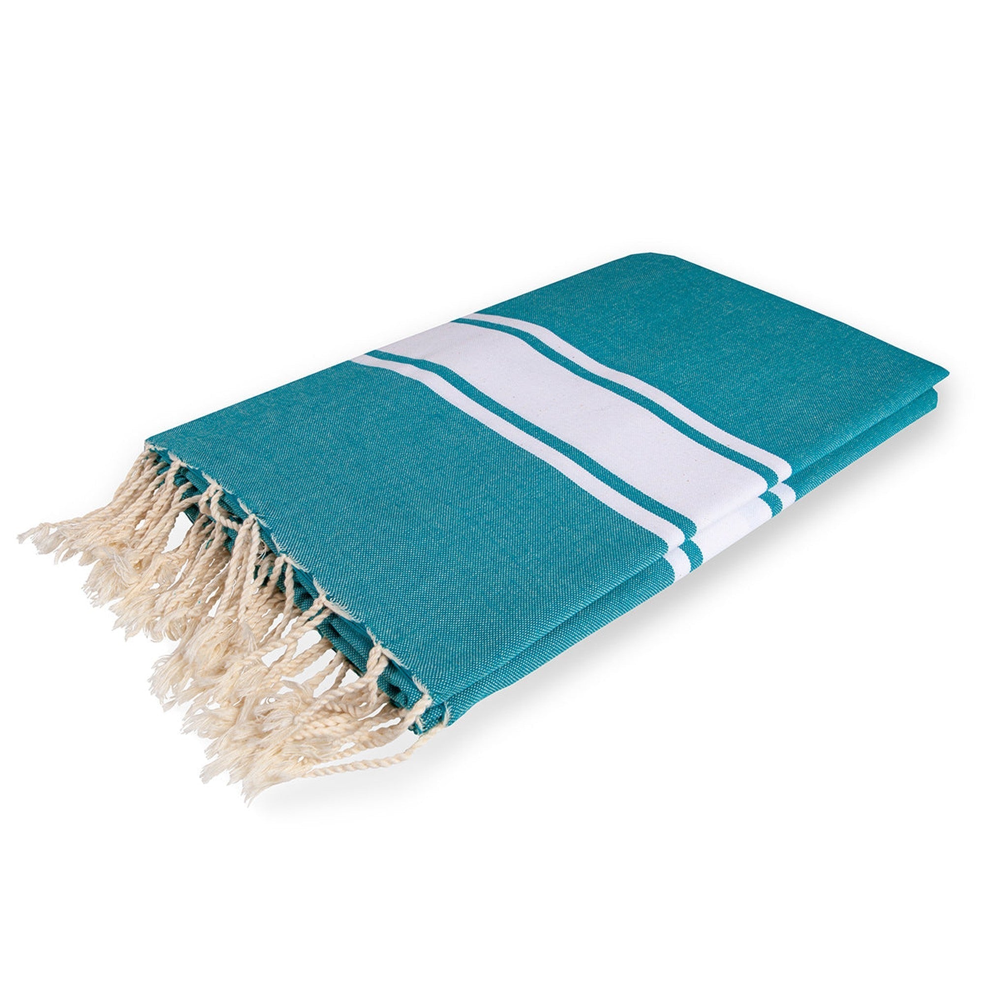 Mantel de algodón 150x250 ST TROPEZ verde pato