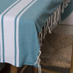 Mantel de algodón 150x250 ST TROPEZ verde pato
