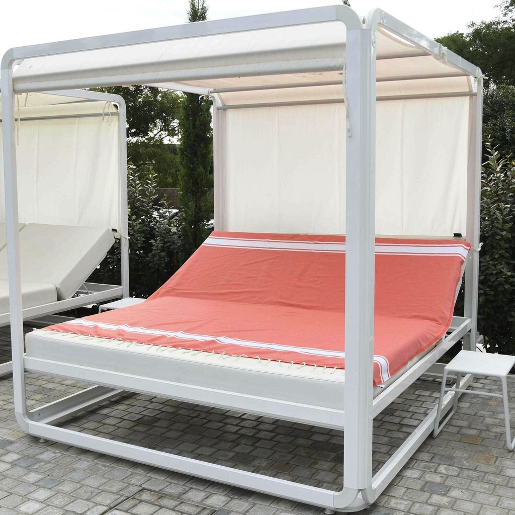 Fouta Xxl St Tropez - Naranja Coral - Algodón