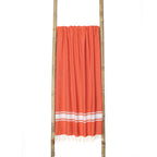 Fouta Xxl St Tropez - Naranja Coral - Algodón