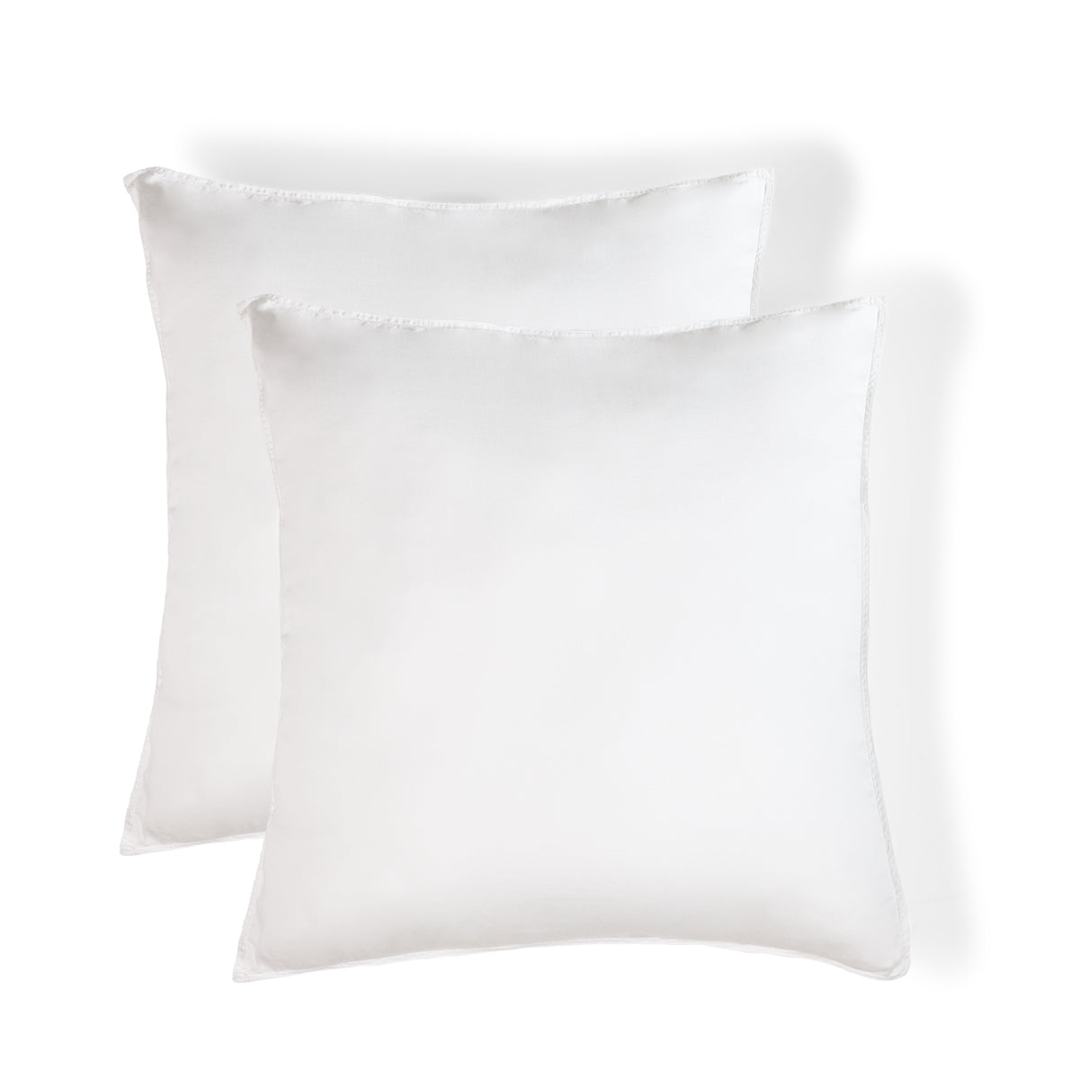 Gaia - Lot De 2 Taies D'Oreiller - Coton Bio & Lyocell - Blanc