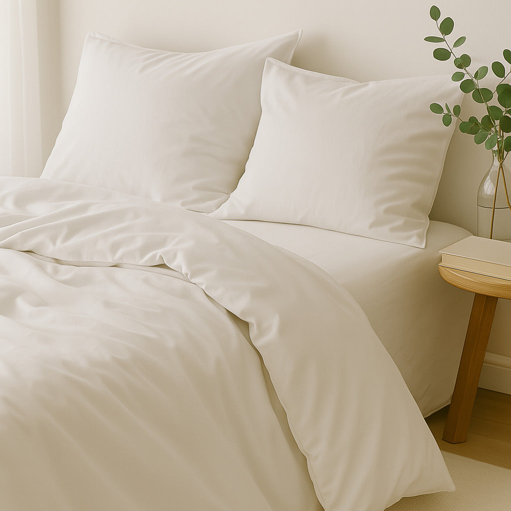 Gaia - Lot De 2 Taies D'Oreiller - Coton Bio & Lyocell - Blanc