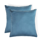 Gaia - Lot De 2 Taies D'Oreiller - Coton Bio & Lyocell - Bleu Orage