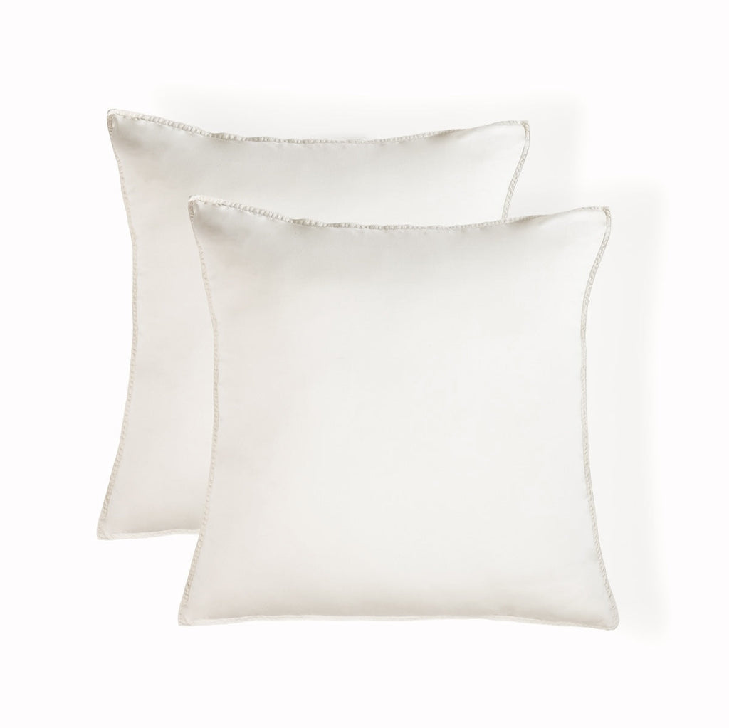 Gaia - Lot De 2 Taies D'Oreiller - Coton Bio & Lyocell - Grège