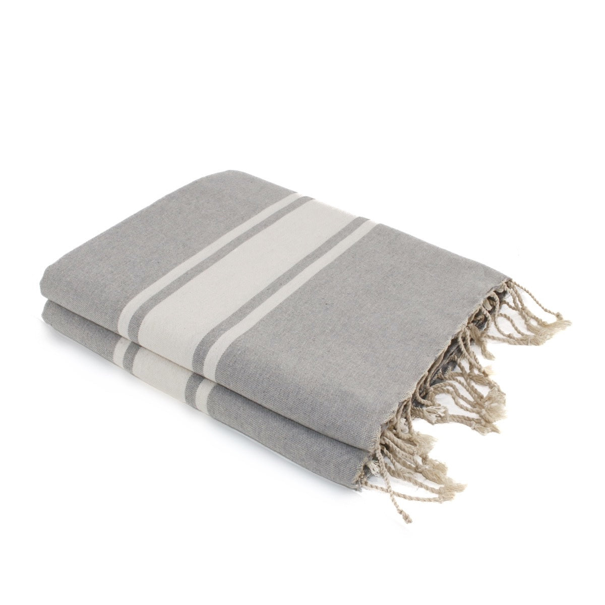 Fouta Xxl Coton 200X200 St Tropez Gris Perle