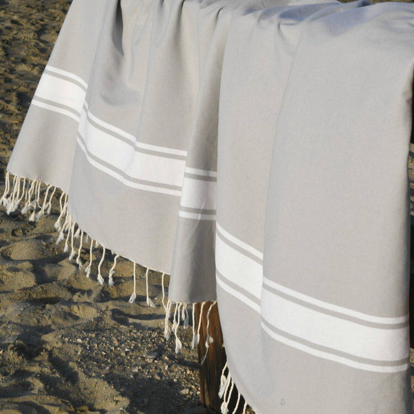 St Tropez - Fouta Xxl - Gris Perla