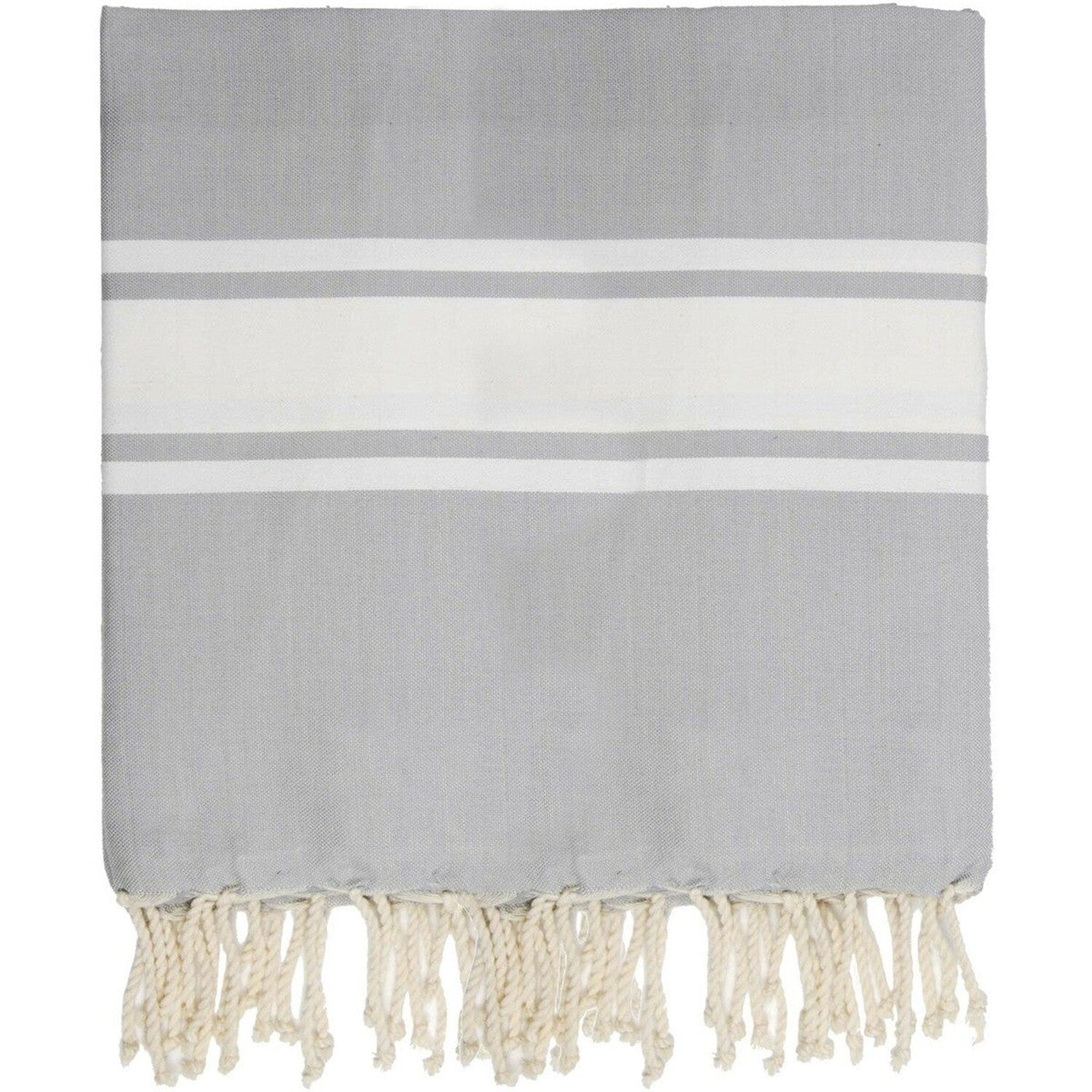 Fouta Xxl Coton 200X200 St Tropez Gris Perle