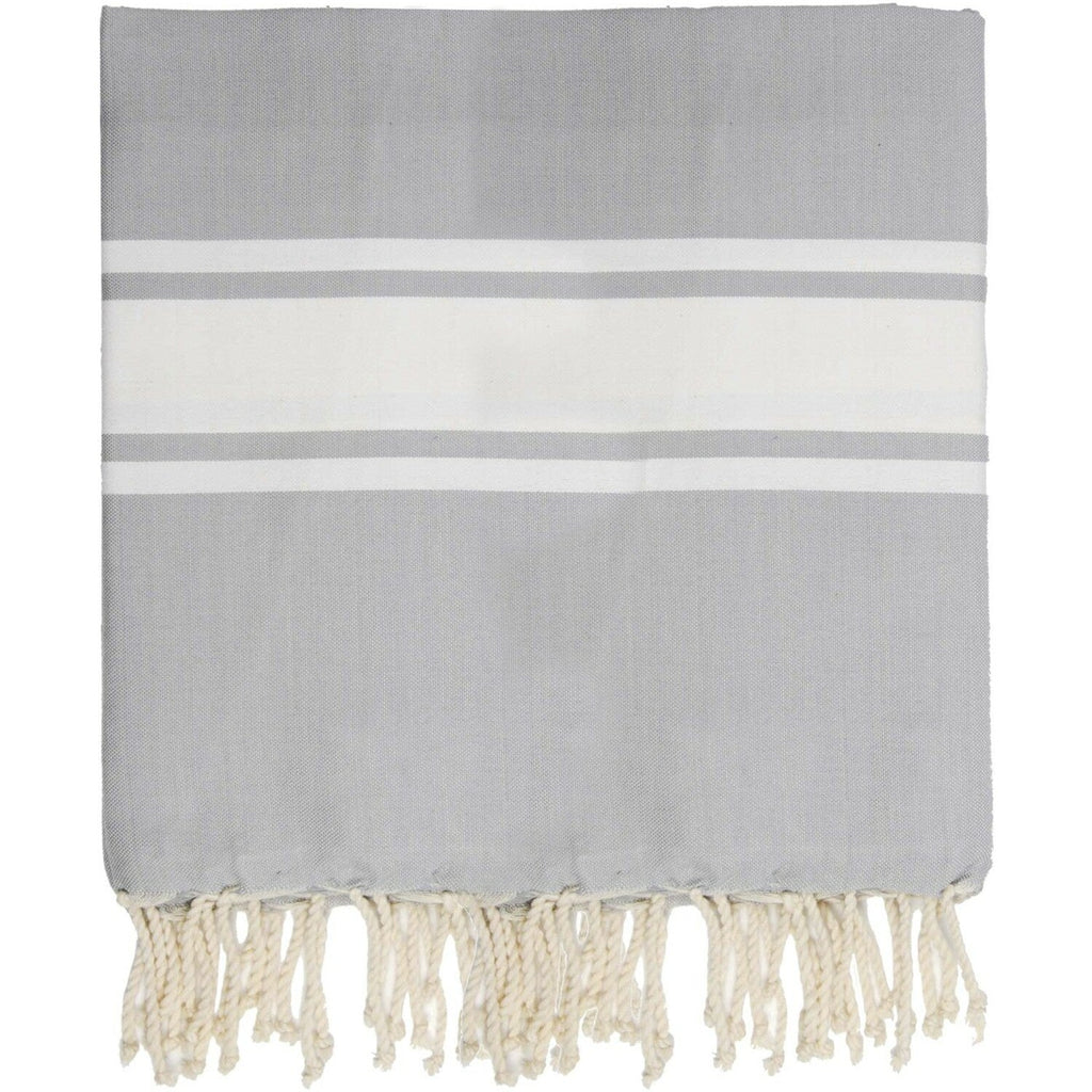 Fouta Xxl Coton 200X200 St Tropez Gris Perle