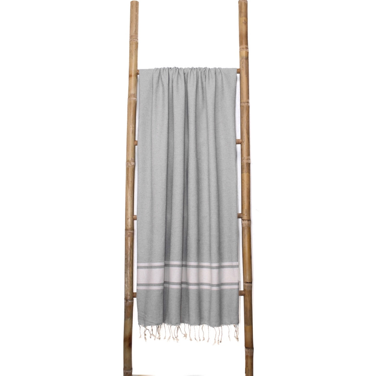 Fouta Xxl Coton 200X200 St Tropez Gris Perle