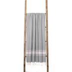 Fouta Xxl Coton 200X200 St Tropez Gris Perle
