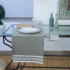 Cotton Table Runner 50x150 - Mahdia - Olive Green