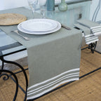 Cotton Table Runner 50x150 - Mahdia - Olive Green