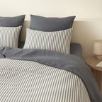 Lunar - Bed Linen Set - Washed Cotton - Storm Blue