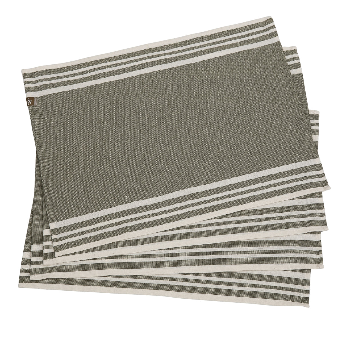 Placemat (X4) Mahdia - Olive Green - Cotton