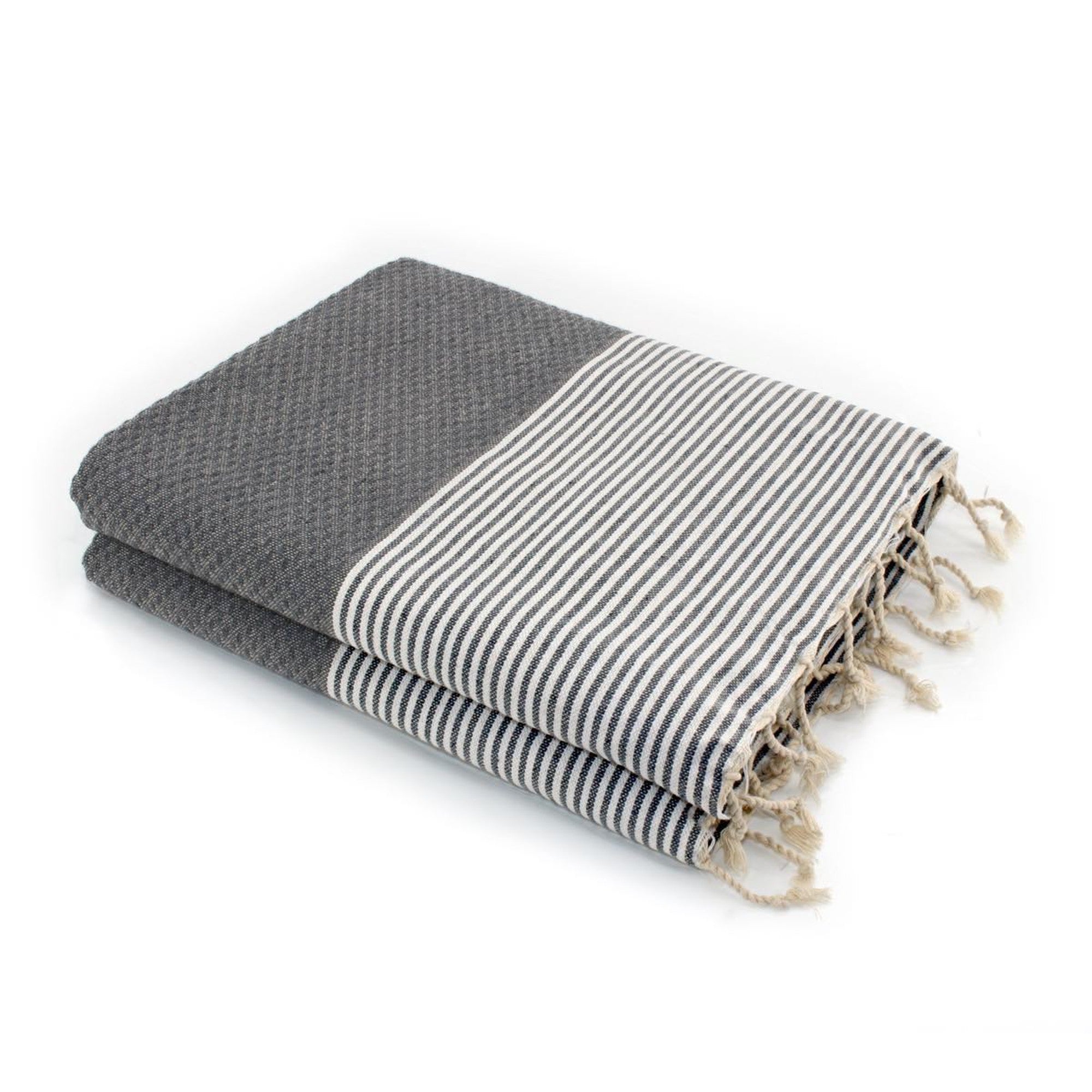 Fouta XXL algodón 200x200 IBIZA gris medio