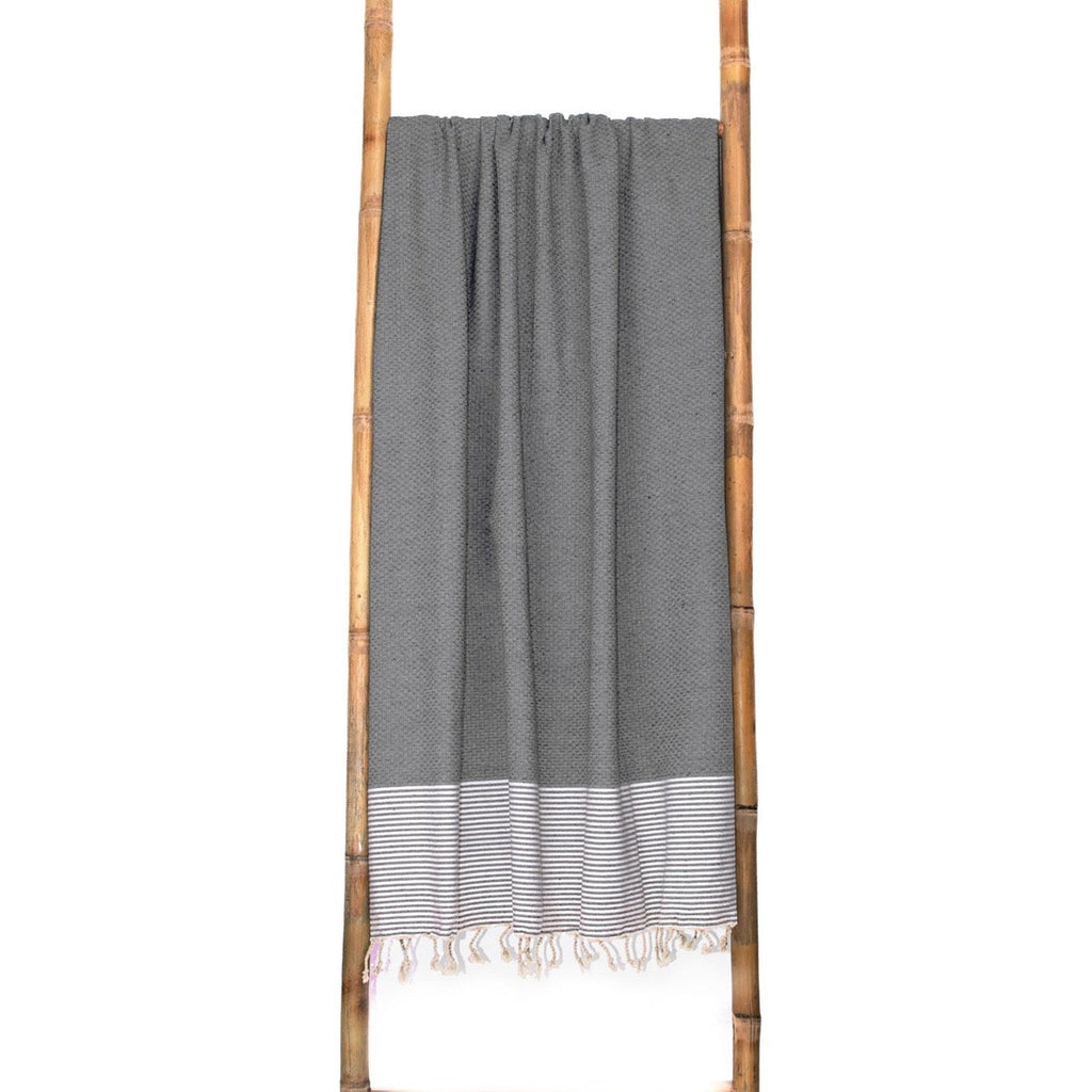 Fouta XXL algodón 200x200 IBIZA gris medio