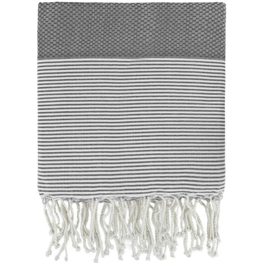 Fouta XXL algodón 200x200 IBIZA gris medio