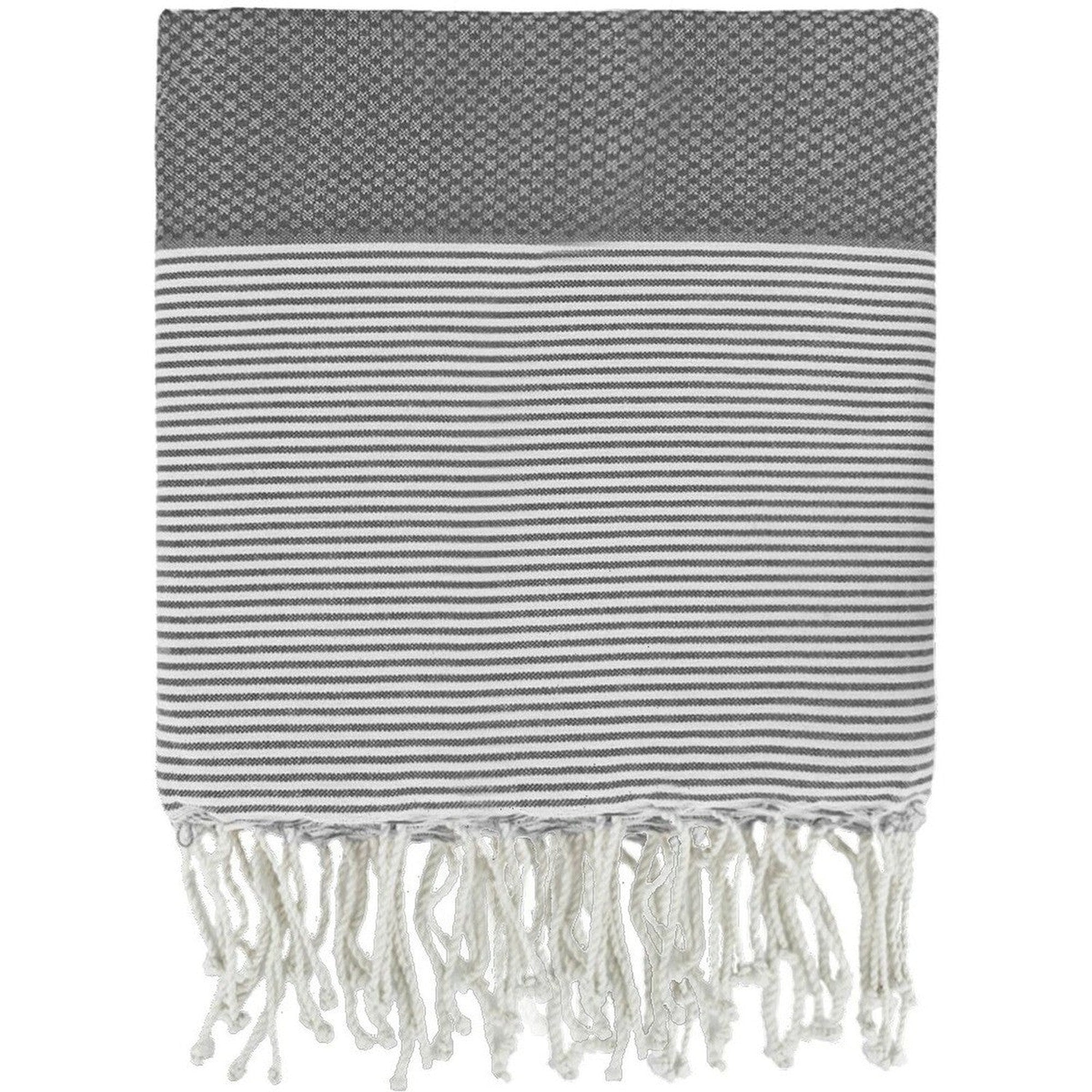 Fouta XXL algodón 200x200 IBIZA gris medio