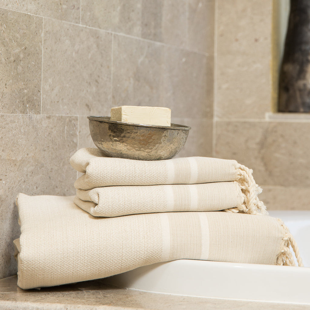 Bath Foutas (1&amp;2) Cotton 100X200&amp;2(50X80) - Stockholm - Linen