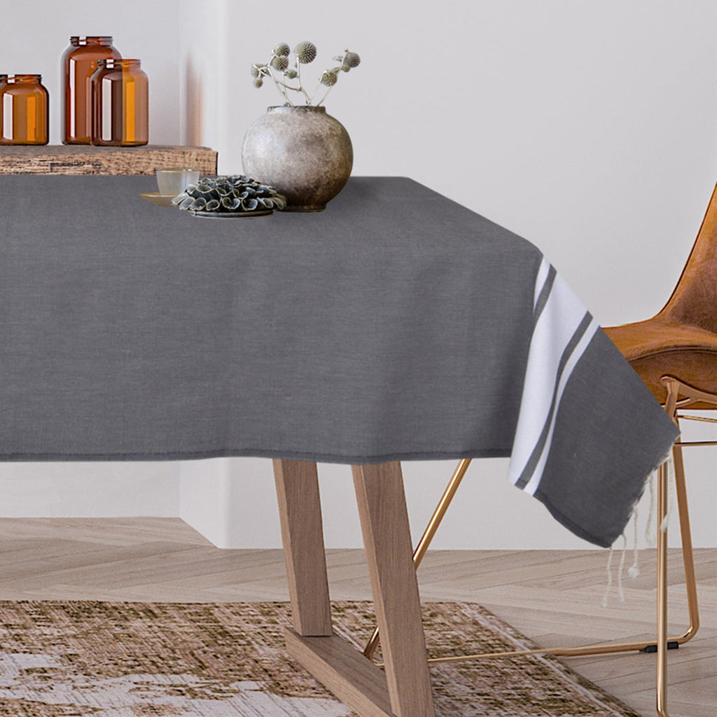 Nappe Coton 170X170 St Tropez Gris Moyen