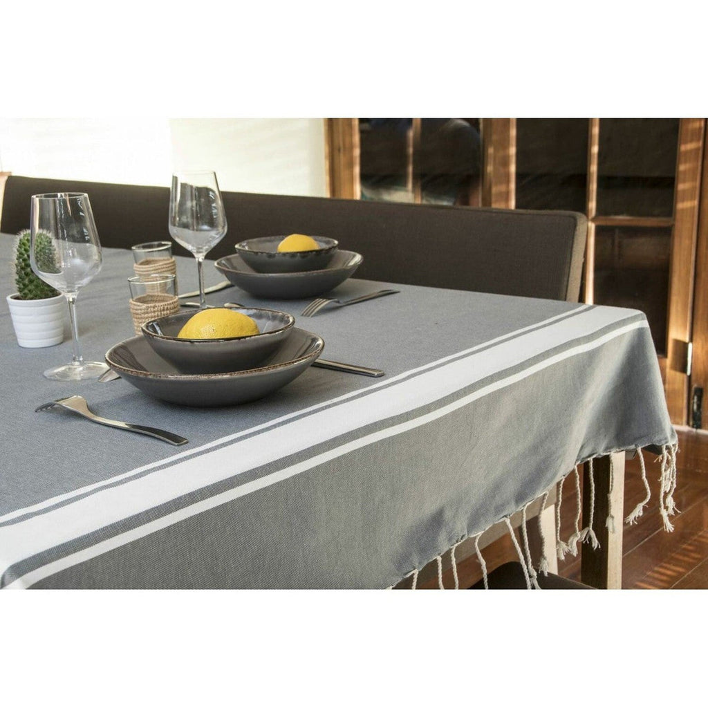 Nappe Coton 170X170 St Tropez Gris Moyen