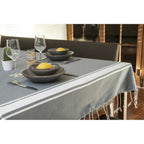 Nappe Coton 170X170 St Tropez Gris Moyen
