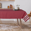 Mantel Hamptons de algodón y lúrex - Rojo