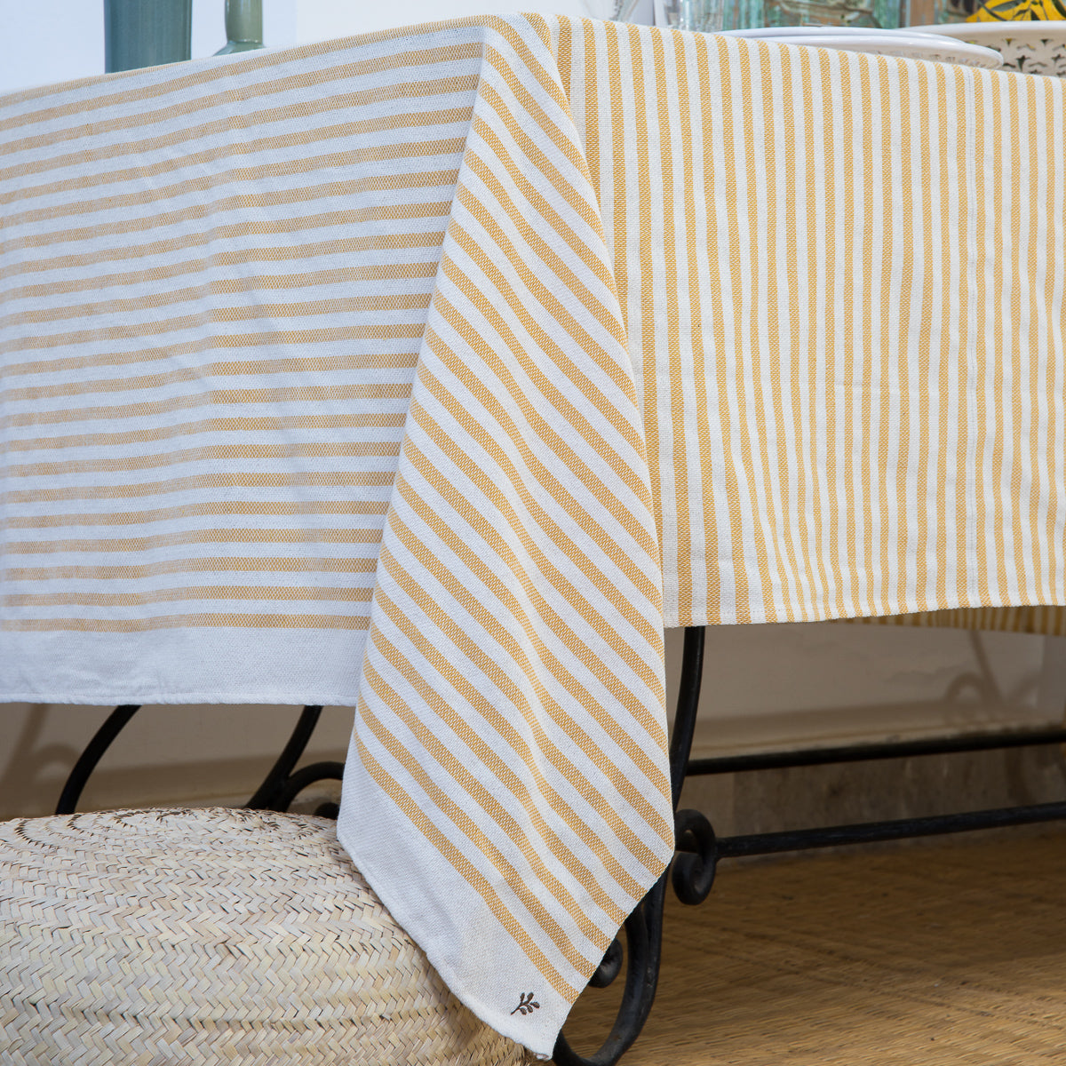 Hossegor - Tablecloth - Cotton - Mustard Yellow