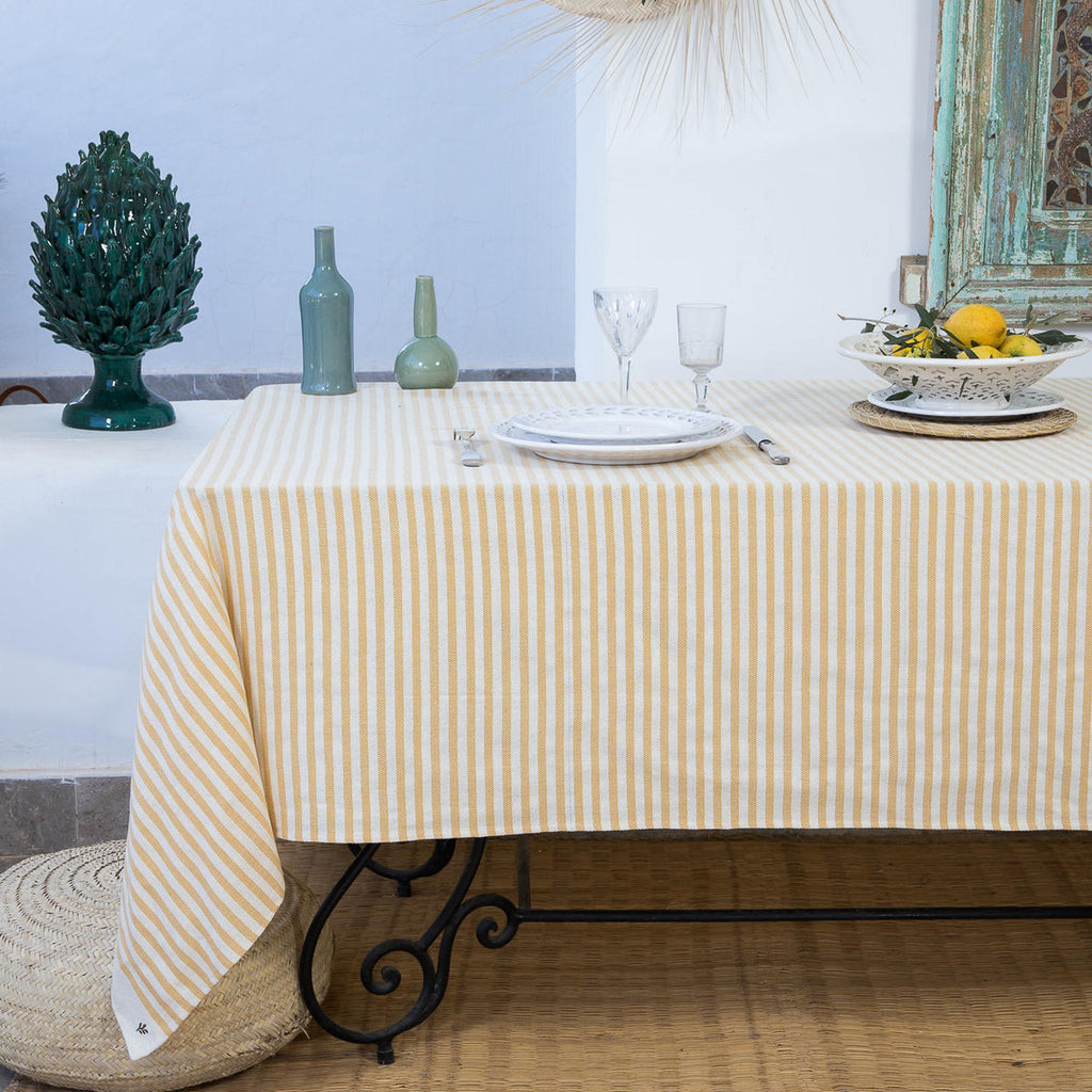 Hossegor - Tablecloth - Cotton - Mustard Yellow