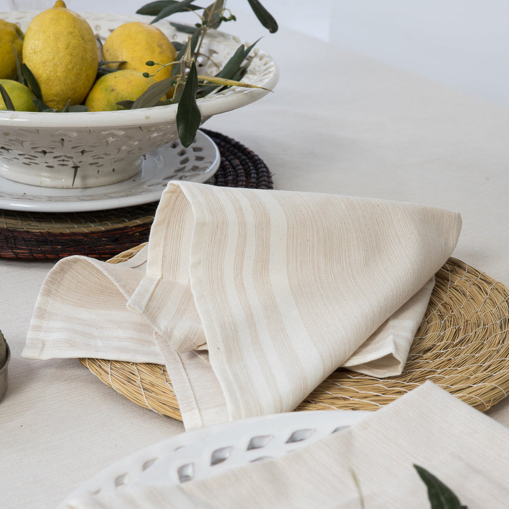 Set of 4 Cotton Napkins 45x45 - Mahdia - Linen