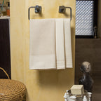 Set of 3 Cotton Tea Towels 45x70 - Mahdia - Linen