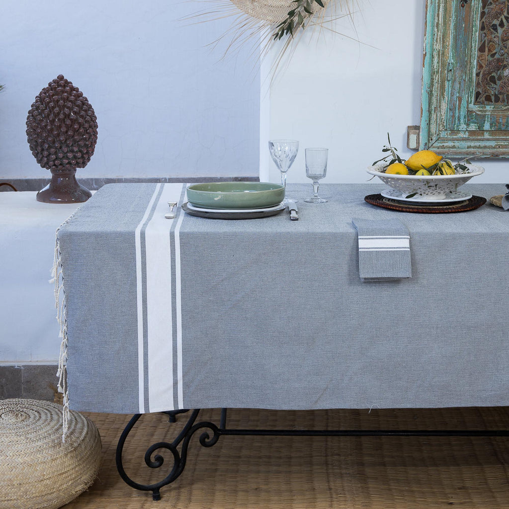 St Tropez - Nappe - Coton - Gris Moyen