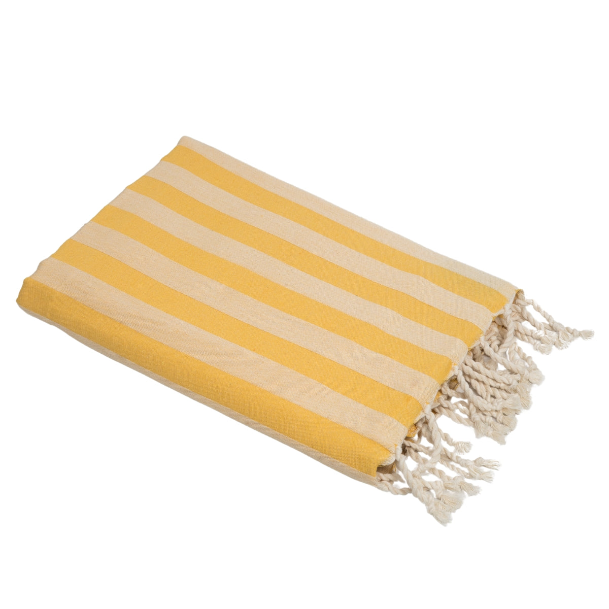 Jacquard Cotton Fouta 100x200 - Capri - Mustard Yellow