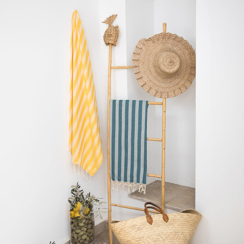 Jacquard Cotton Fouta 100x200 - Capri - Mustard Yellow