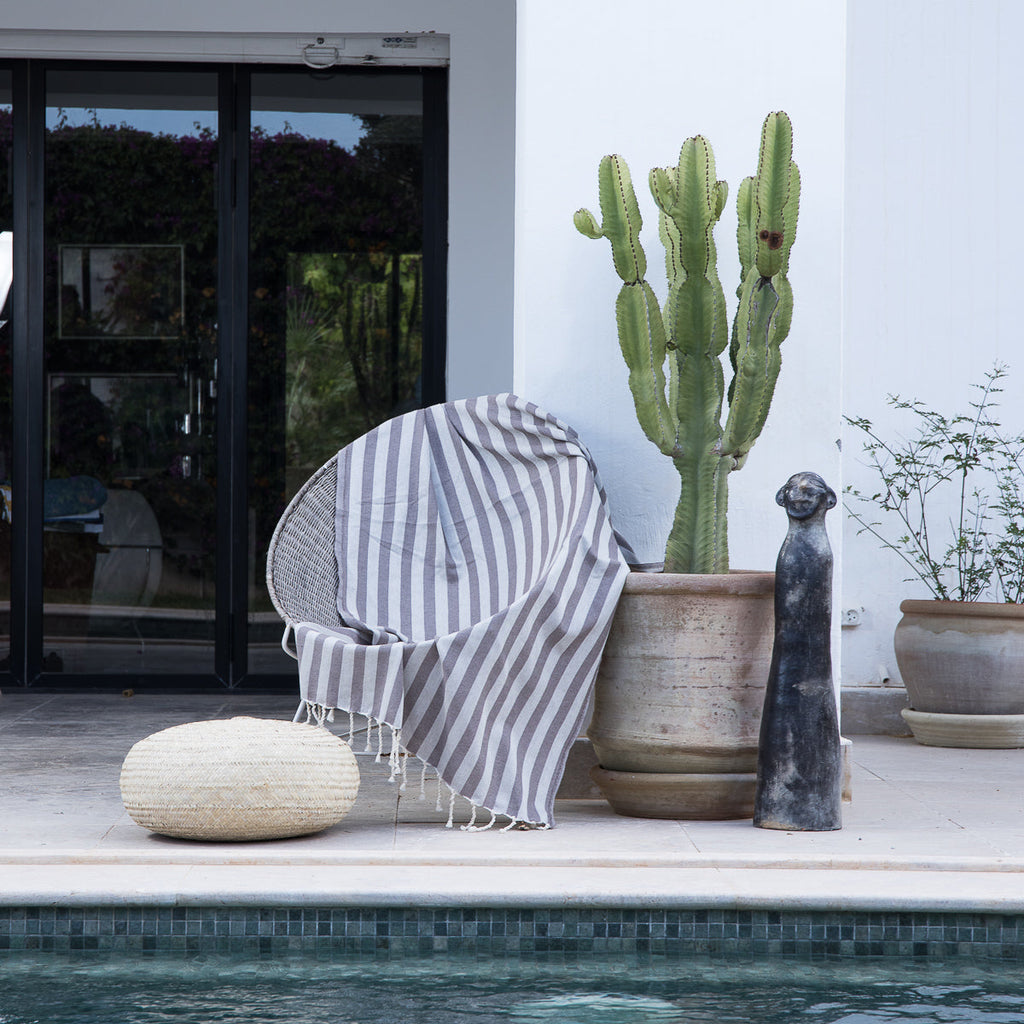 Jacquard Cotton Fouta 100x200 - Capri - Taupe