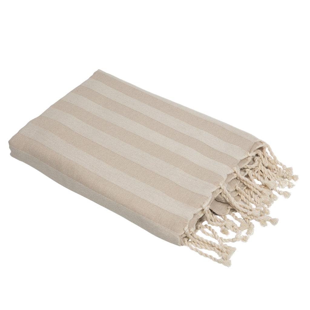 Jacquard Cotton Fouta 100x200 - Capri - Light Taupe