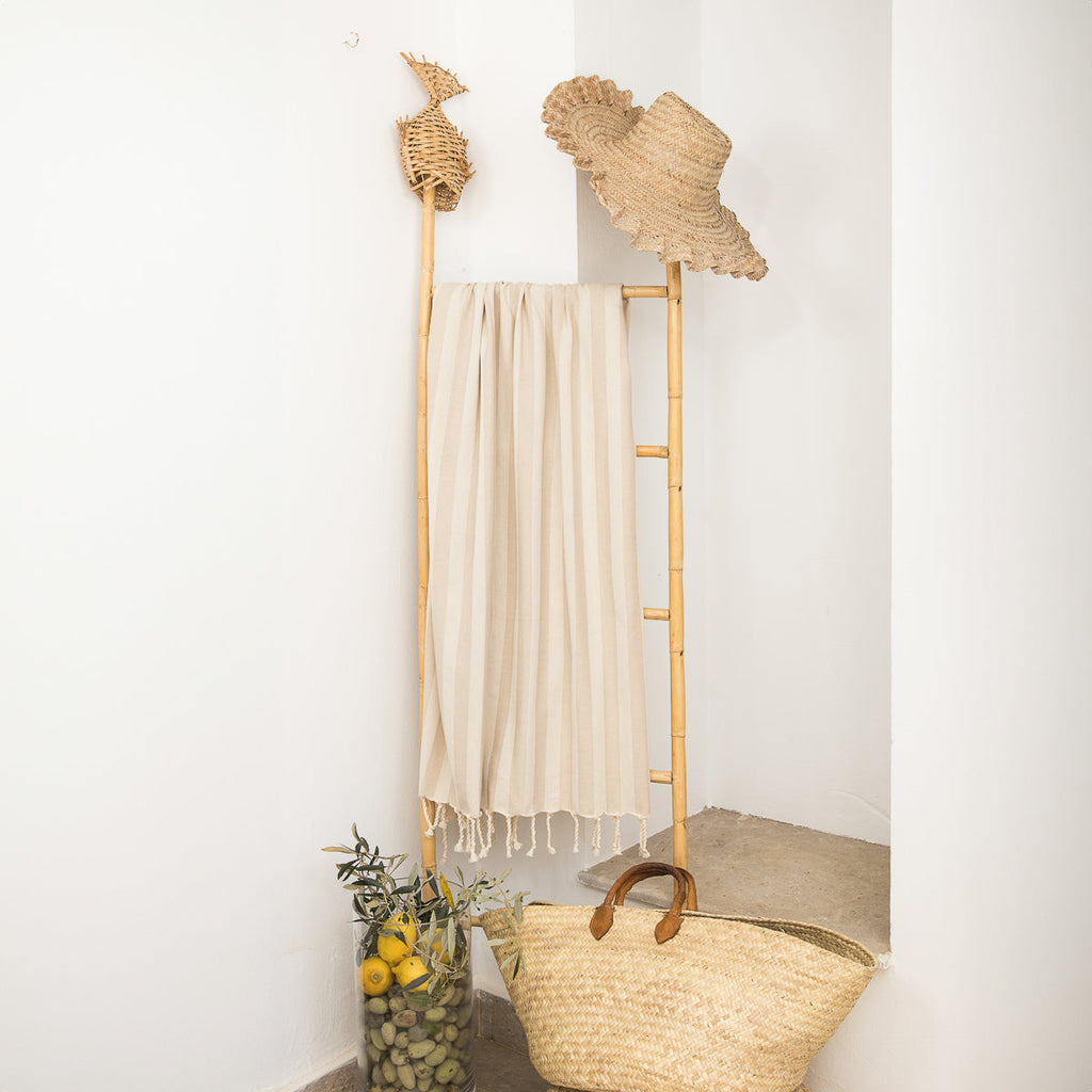 Jacquard Cotton Fouta 100x200 - Capri - Light Taupe