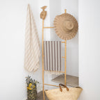 Jacquard Cotton Fouta 100x200 - Capri - Light Taupe