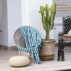 Jacquard Cotton Fouta 100x200 - Capri - Petrol Blue