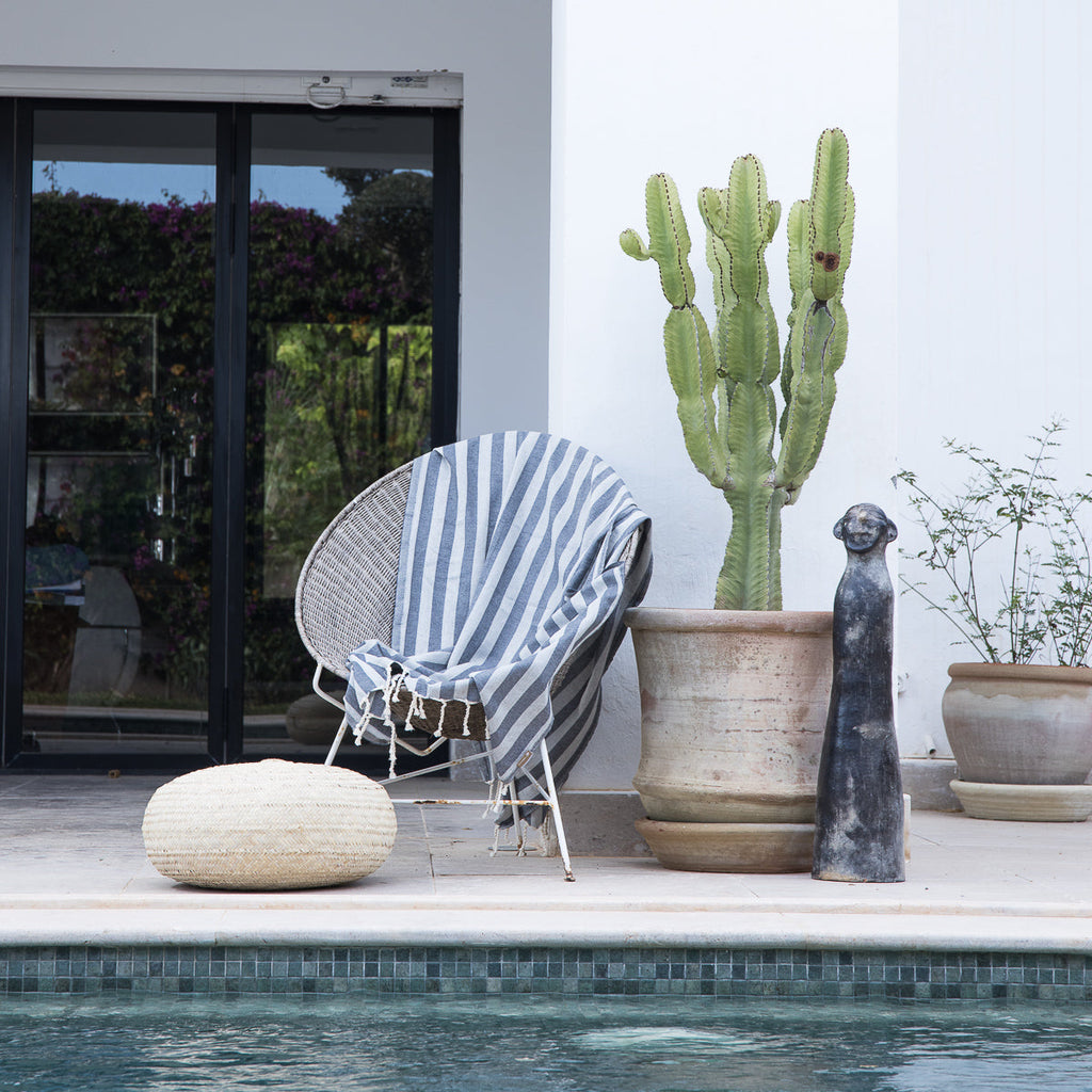Jacquard Cotton Fouta 100x200 - Capri - Medium Grey