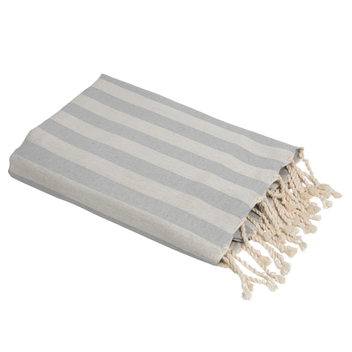 Jacquard Cotton Fouta 100x200 - Capri - Light Grey