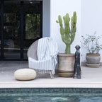 Jacquard Cotton Fouta 100x200 - Capri - Light Grey