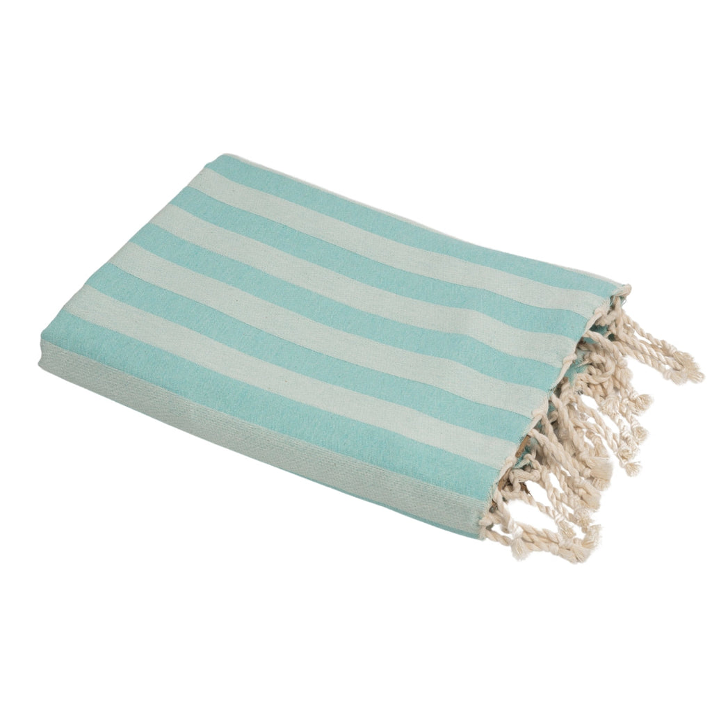 Jacquard Cotton Fouta 100x200 - Capri - Aqua Green