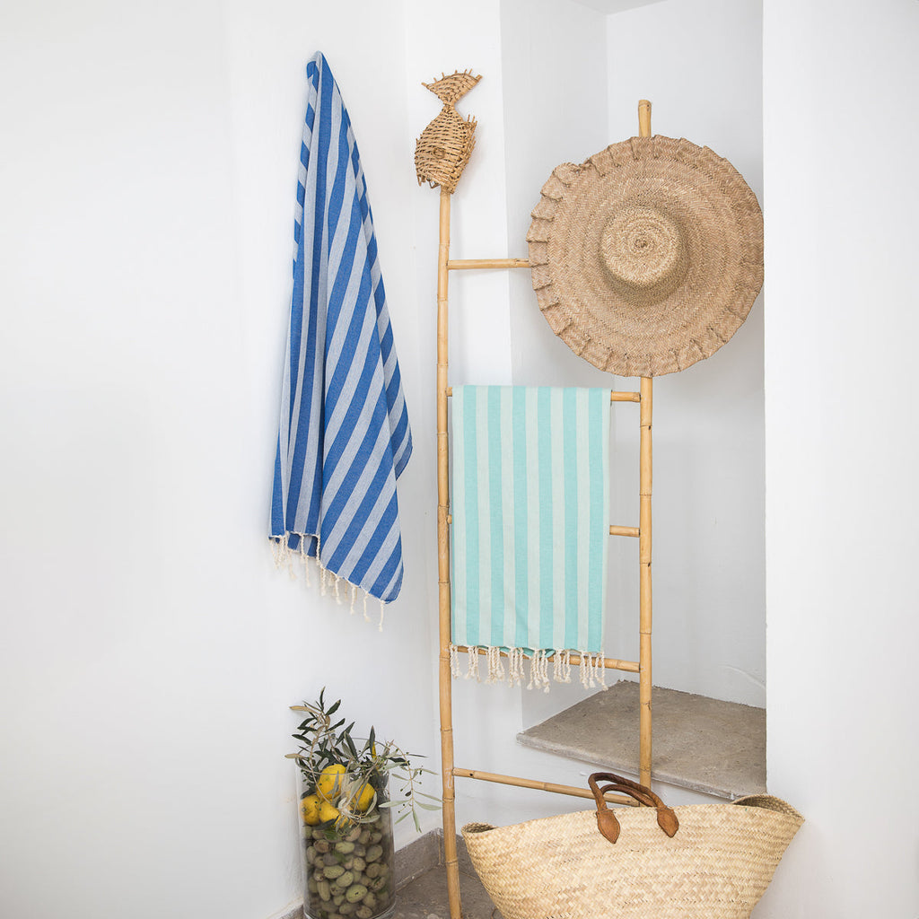Jacquard Cotton Fouta 100x200 - Capri - Aqua Green